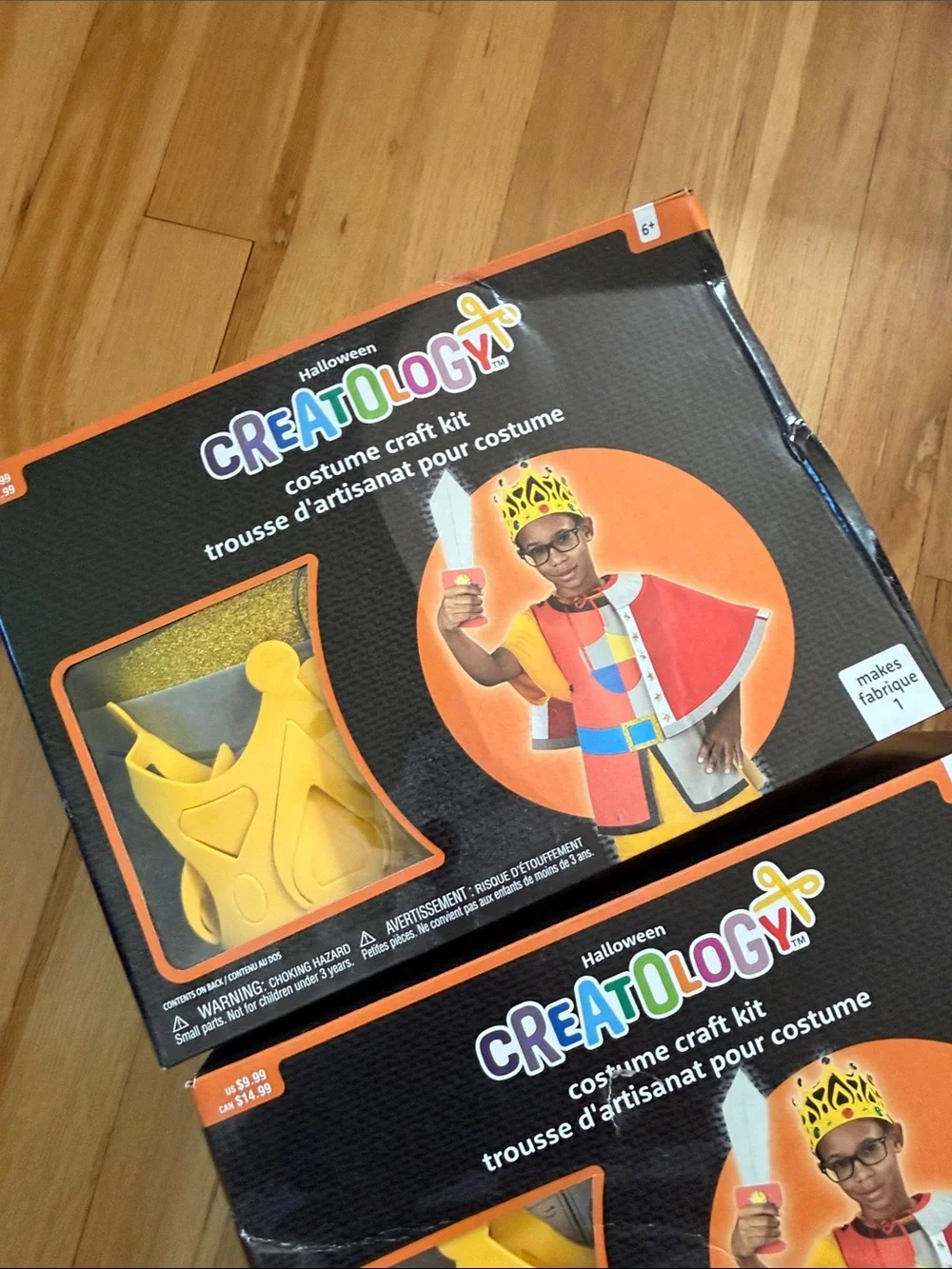NIB Bundle of 3 Creatology Kids Yellow Crown & Cape Costume Kit - Royal Dress-Up
